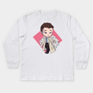 castiel Kids Long Sleeve T-Shirt